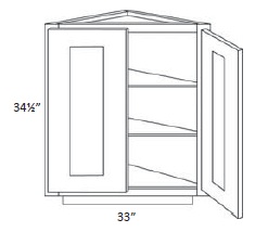 Base End Straight Cabinet