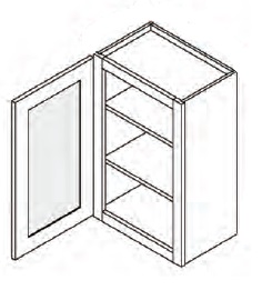 Cabinet with Glass Door (Single Door)