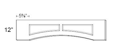 Arched Recessed Panel Valance