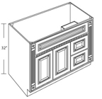 Double Door and Drawer Sink Base Vanity