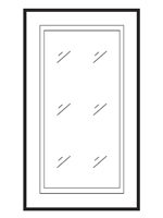 Frosted Glass Door