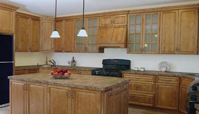Toffee Maple Kitchen Cabinets In Miami Florida