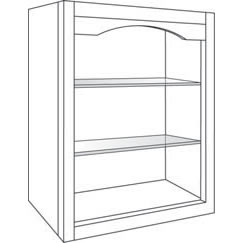 Valance Open Shelf Cabinet