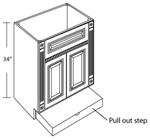 Vanity with Step Base