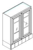 Wall Cabinet with Small Drawers Boxes