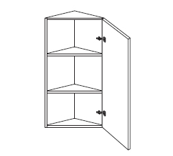 Wall Triangle End Cabinet