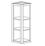 Wall End Cabinet with Doors