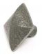  M260 Square Iron knob-dimpled in Pewter 