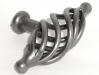  M625 Large Oval Twist Knob in Pewter 