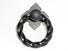  M641 Twisted Ring Pull w/backplate in Patine Black 