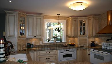 Kitchen Extensions on Antique White Kitchen Cabinets In Miami Florida