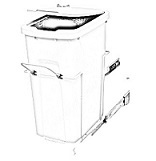 12'' - Single Trash Can Pull-Out (Metal Framing)