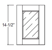 Glass Door - 15''H