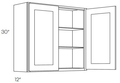 30'' High Double Door