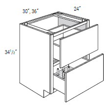 Pots & Pans 2 Drawers Pack Base w/ Peg System