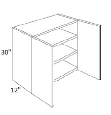 30'' High Double Door