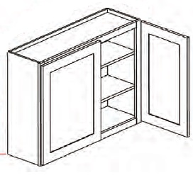 36'' High Double Door