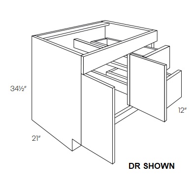 Double Door and Double Drawer Sink Base Vanity