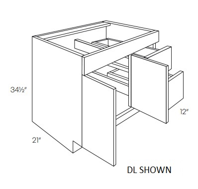 Double Door and Double Drawer Sink Base Vanity