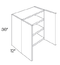 36'' High Double Door