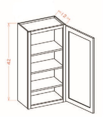 42'' High Single Door