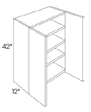 42'' High Double Door
