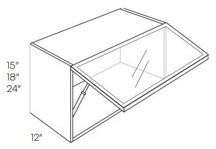 Aluminum Frame Glass Door Cabinet / Horizontal