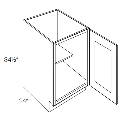 Single Full Height Door Base