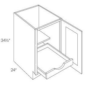 Single Full Height Door Base with 1 POS