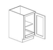 Full Height Single Door Single Rollout Shelf Base