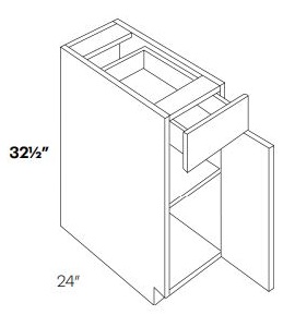 ADA Single Door with Drawer Base