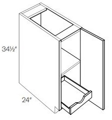 Single Full Height Door Base with 1 POS