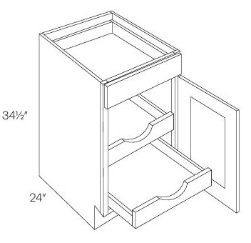 Single Door Base with 2 POS