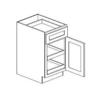 Single Door Double Rollout Shelf Base