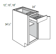 Single Door Base w/ Cutlery Tray