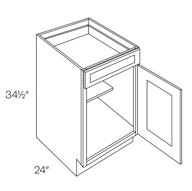 Single Door with Drawer Base