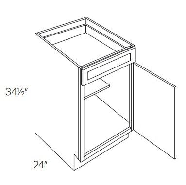 Single Door with Drawer Base