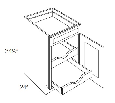 Single Door Base with 2 POS