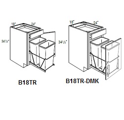 Waste Basket Base Cabinet