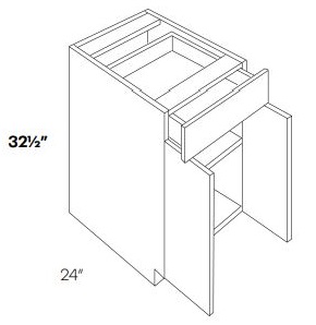 ADA Double Door with Drawer(s) Base