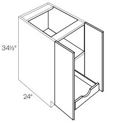 Double Full Height Door Base with 1 POS