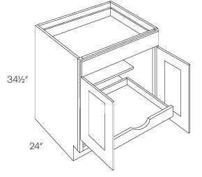 Double Door with Drawer(s) Base with 1 POS