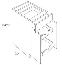 Double Door with Drawer(s) Base with 2 POS