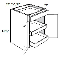 Double Door Double Rollout Shelf Base