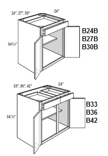 Double Door with Drawer(s) Base