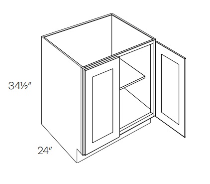 Double Full Height Door Base