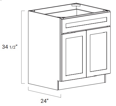 Double Door with Drawer(s) Base