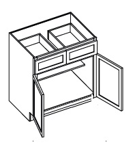 Double Door with Drawer(s) Base