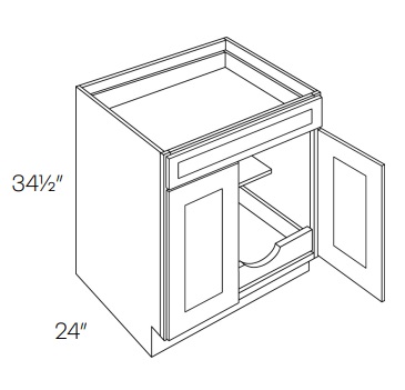 Double Door with Drawer(s) Base with 1 POS