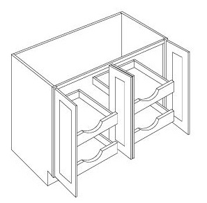 Four Full Height Door Base with 4 POS